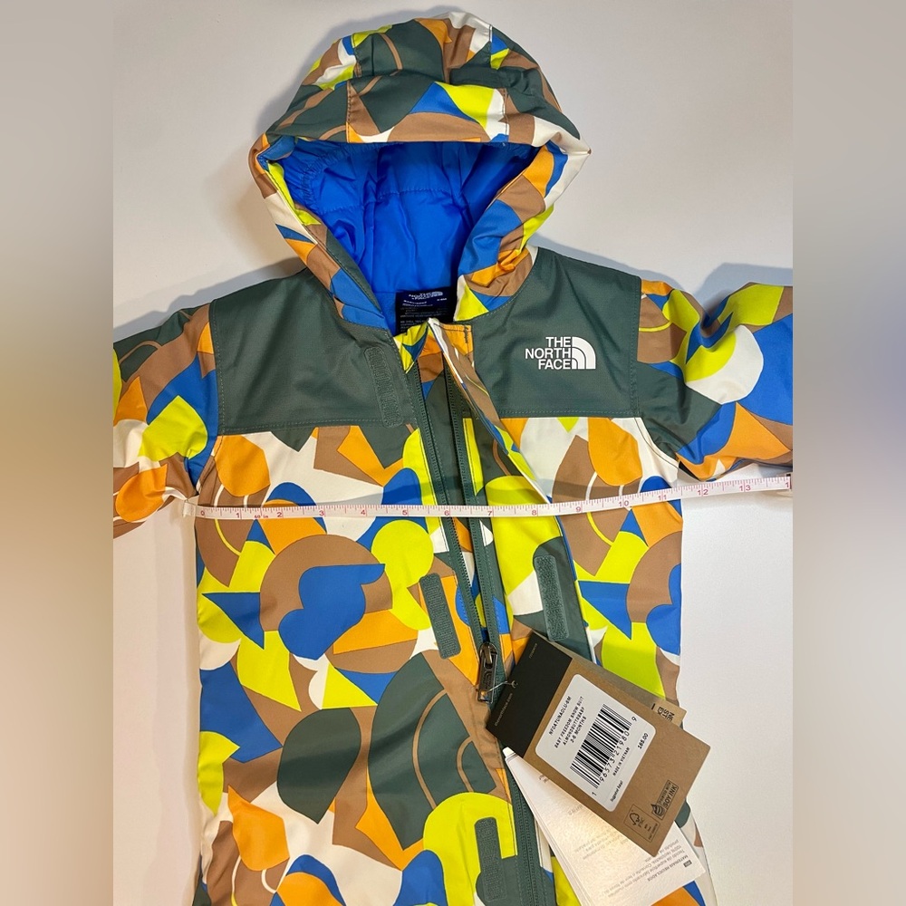 NWT The North Face Baby Freedom Infant (3-6mos) Snow Suit. Almond Butter print.